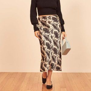 Reformation Silk Pratt Slip Skirt (Never Worn)
